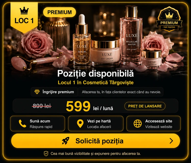 Loc 1 Premium Coafor și Styling Târgoviște - Poziție disponibilă, 599 lei pe lună