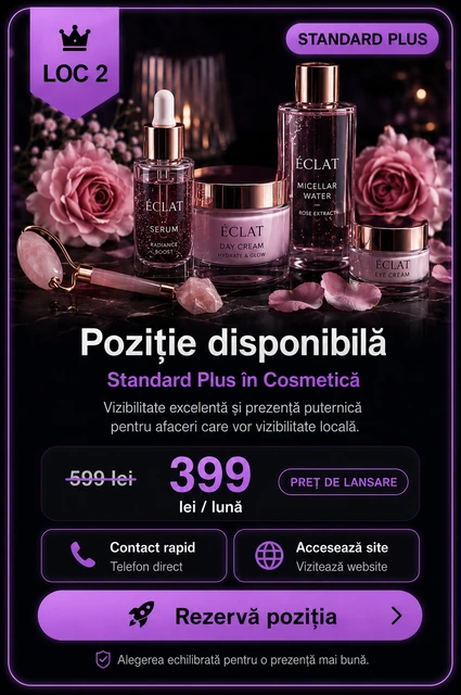 Loc 2 Standard Plus Coafor și Styling Târgoviște - Poziție disponibilă, 399 lei pe lună