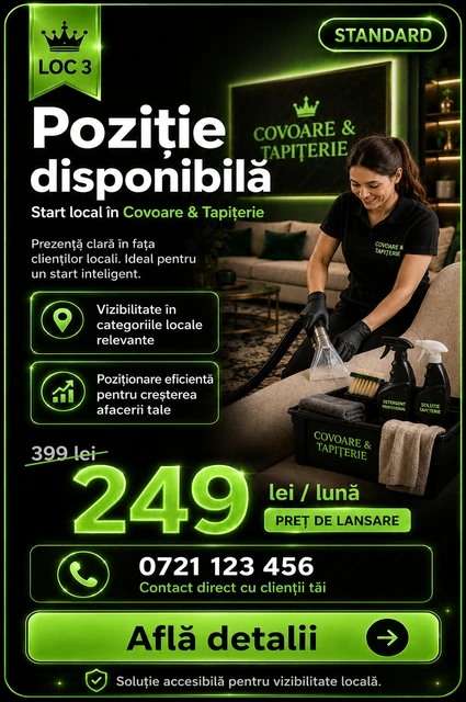 Loc 2 Standard Plus Covoare și Tapițerie Târgoviște - Poziție disponibilă, 399 lei pe lună