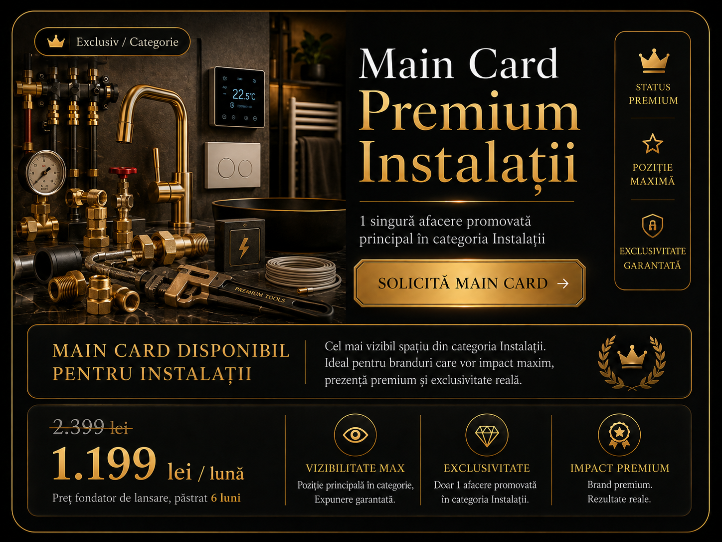 Main Card Premium Instalații