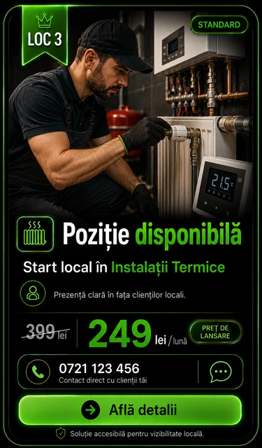 Loc 3 Standard Instalații Termice Târgoviște - Poziție disponibilă, 249 lei pe lună