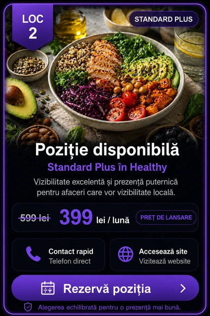 Loc 2 Standard Plus Healthy Târgoviște - Poziție disponibilă, 399 lei pe lună
