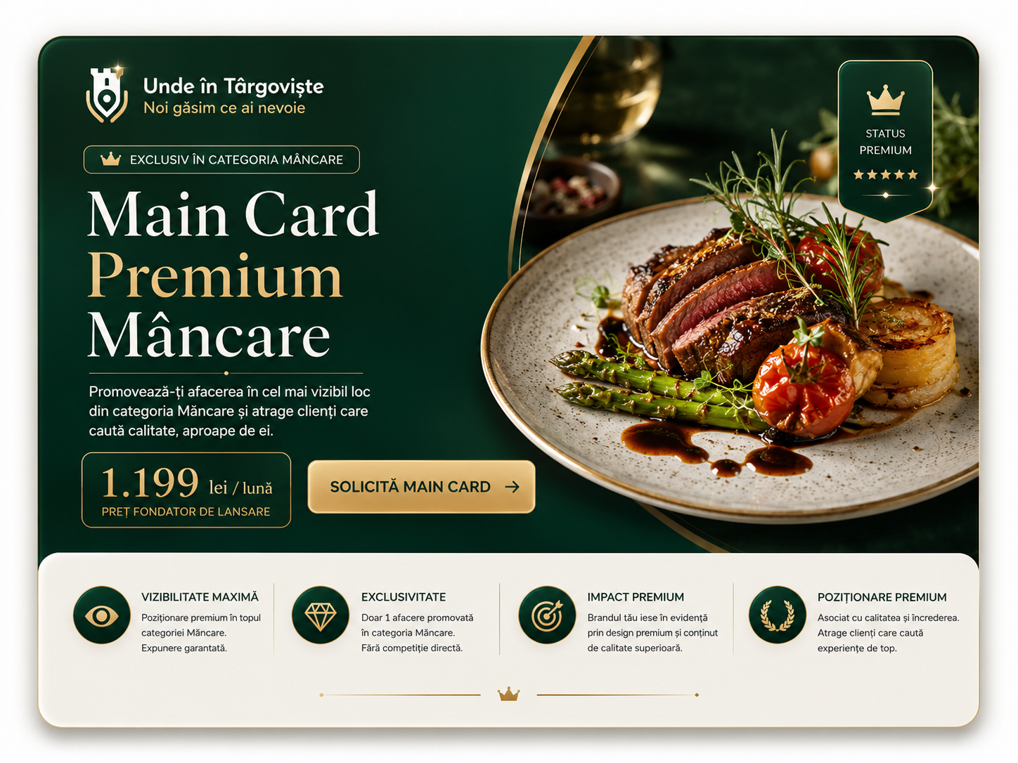 Main Card Premium Mâncare