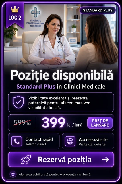 Loc 2 Standard Plus Clinici Medicale Târgoviște - Poziție disponibilă, 399 lei pe lună
