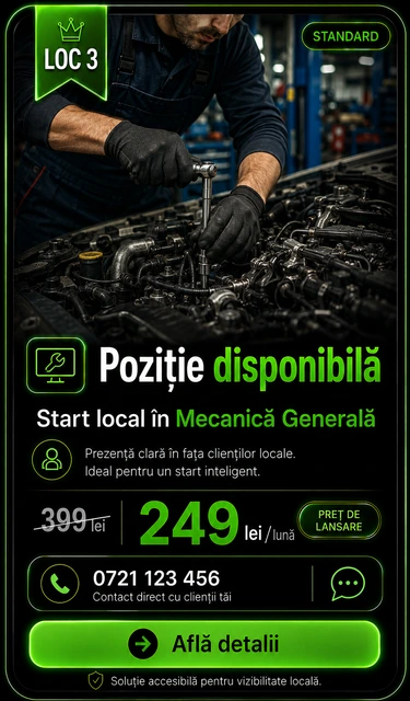 Loc 3 Standard Mecanică Generală Târgoviște - Poziție disponibilă, 249 lei pe lună