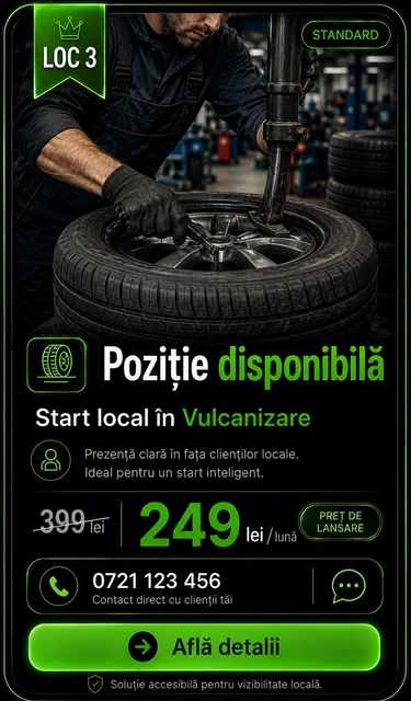 Loc 3 Standard Vulcanizare Târgoviște - Poziție disponibilă, 249 lei pe lună